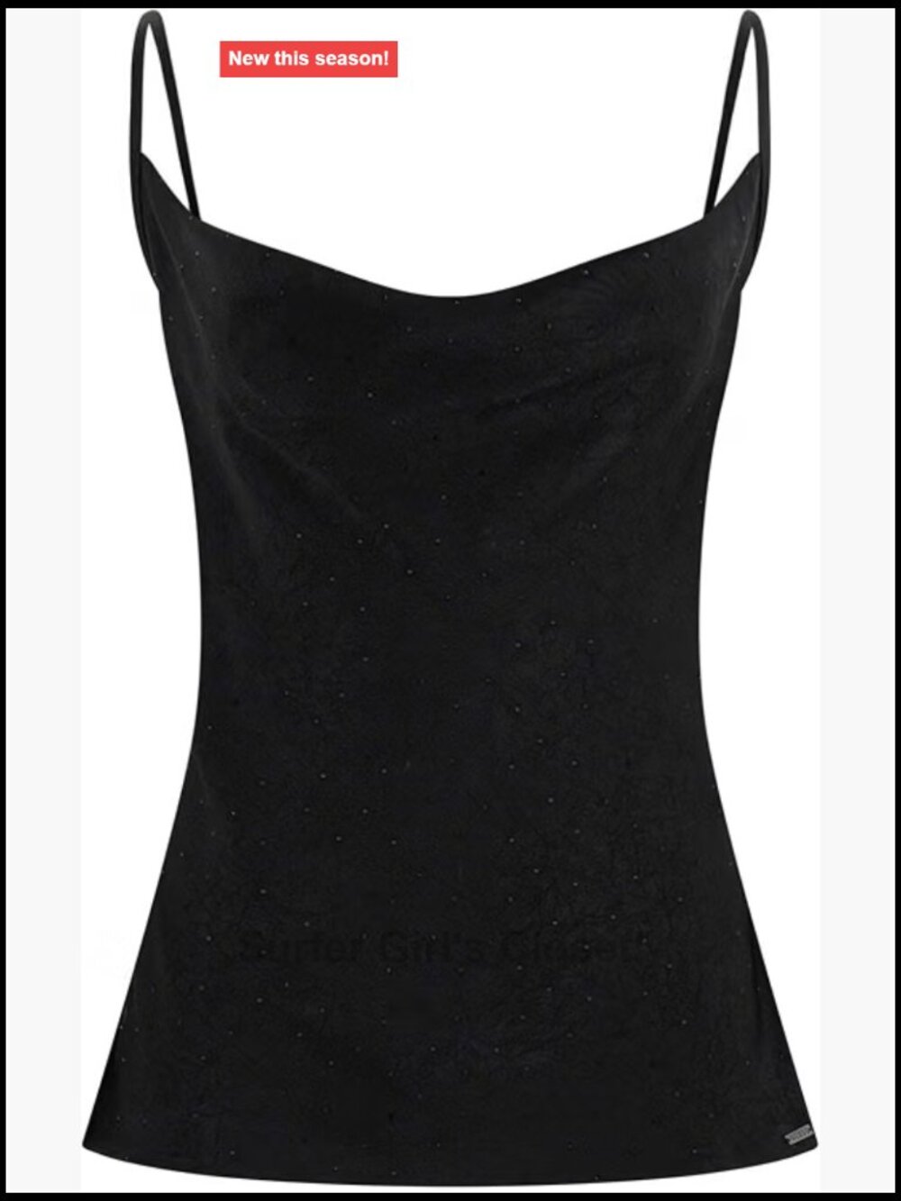 GUESS Eco Sleeveless Mara Camisole Cowl Neck Tank Top